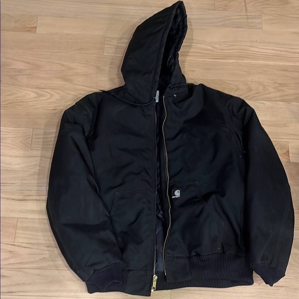 Carhartt Black Bomber Jacket with Hood
